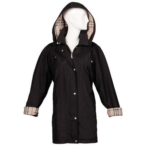 burberry hooded rain jacket women's|burberry rain boots with zipper.